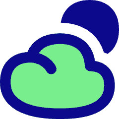 Sun Cloud Icon from Flex Pop Set