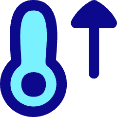 Thermometer Increase Icon from Flex Pop Set