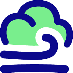 Wind Cloud Icon from Flex Pop Set