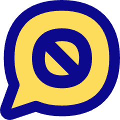 Chat Bubble Oval Block Icon from Flex Pop Set