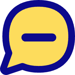 Chat Bubble Oval Subtract Icon from Flex Pop Set