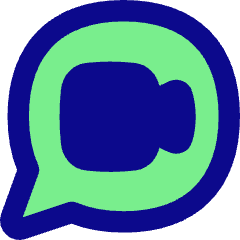 Chat Bubble Video Call Oval Icon from Flex Pop Set