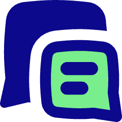 Chat Two Bubbles Square Text 1 Icon from Flex Pop Set
