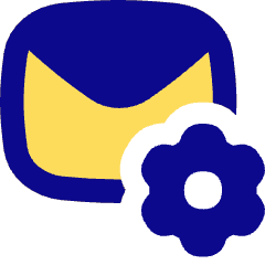 Mail Setting Gear Icon from Flex Pop Set