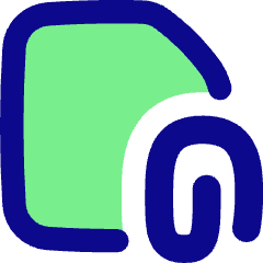 Email Attachment Document Icon from Flex Pop Set