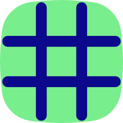 Sign Hashtag Straight Icon from Flex Pop Set
