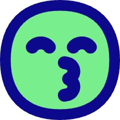 Smiley Emoji Kiss Happy Icon from Flex Pop Set