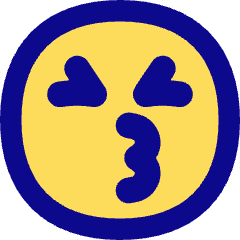 Smiley Emoji Kiss Nervous Icon from Flex Pop Set