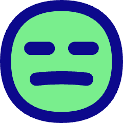 Smiley Indiferent Icon from Flex Pop Set