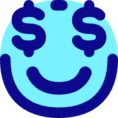 Smiley Rich Icon from Flex Pop Set