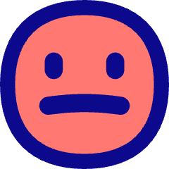Straight Face Icon from Flex Pop Set