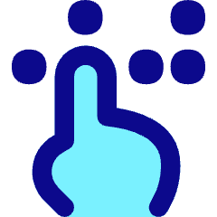 Braille Blind Icon from Flex Pop Set