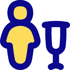 Crutch Icon from Flex Pop Set