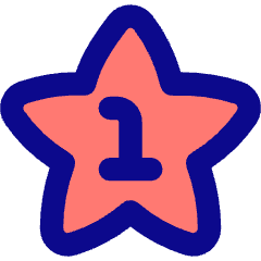 Hotel One Star Icon from Flex Pop Set
