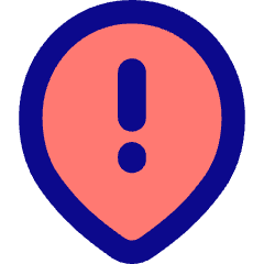 Location Hazard Attention Pin Icon from Flex Pop Set