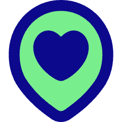 Location Heart Pin Icon from Flex Pop Set