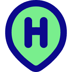 Location Pin Medical Hospital 2 Icon from Flex Pop Set