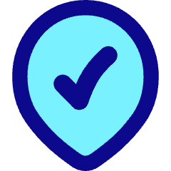 Location Pin Option Check Icon from Flex Pop Set