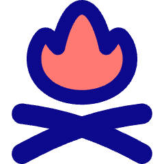 Campfire Icon from Flex Pop Set