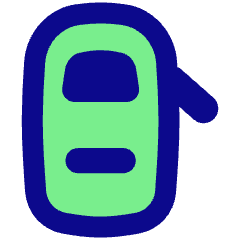 Car Top One Door Open 2 Icon from Flex Pop Set