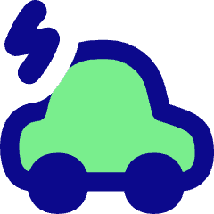 Electric Car Icon from Flex Pop Set