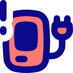 Electric Charging Station Alert Icon from Flex Pop Set