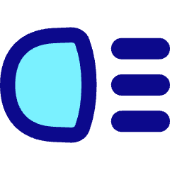 Headlights High Beam Icon from Flex Pop Set