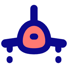 Plane Front Icon from Flex Pop Set