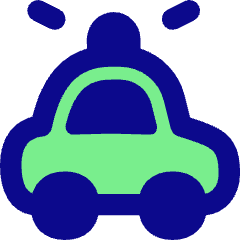 Police Car Icon from Flex Pop Set