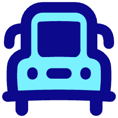 School Bus Front Icon from Flex Pop Set