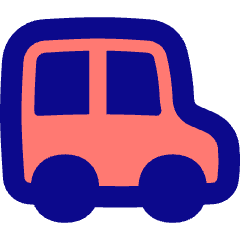 School Bus Side Icon from Flex Pop Set