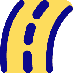 Street Road Curve Right Icon from Flex Pop Set