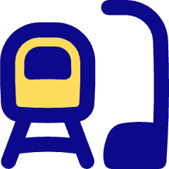 Train Station Icon from Flex Pop Set