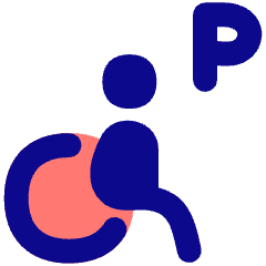 Disability Parking Icon from Flex Pop Set