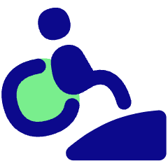 Disability Slope Icon from Flex Pop Set