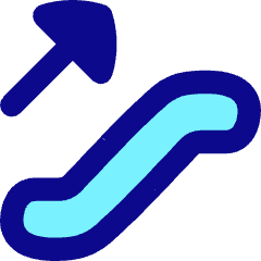 Escalator Up Icon from Flex Pop Set