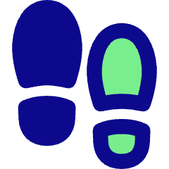 Footprint Icon from Flex Pop Set