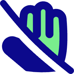 No Touch Sign Icon from Flex Pop Set
