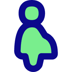 Signage Priority Pregnant Woman Icon from Flex Pop Set