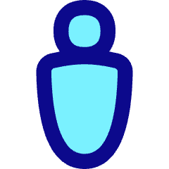 Toilet Sign Man Icon from Flex Pop Set