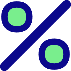 Discount Percent Alternate Icon from Flex Pop Set