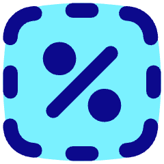 Discount Percent Cutout Icon from Flex Pop Set