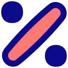 Discount Percent Icon from Flex Pop Set