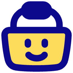Shopping Basket Emoji Smile Icon from Flex Pop Set
