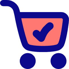Shopping Cart Check Icon from Flex Pop Set