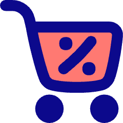 Shopping Cart Percent 1 Icon from Flex Pop Set