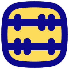 Abacus Horizontal Icon from Flex Pop Set