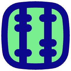 Abacus Vertical Icon from Flex Pop Set