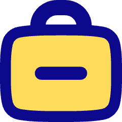 Bag Suitcase Remove Subtract Icon from Flex Pop Set