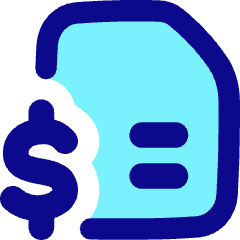File Dollar Icon from Flex Pop Set
